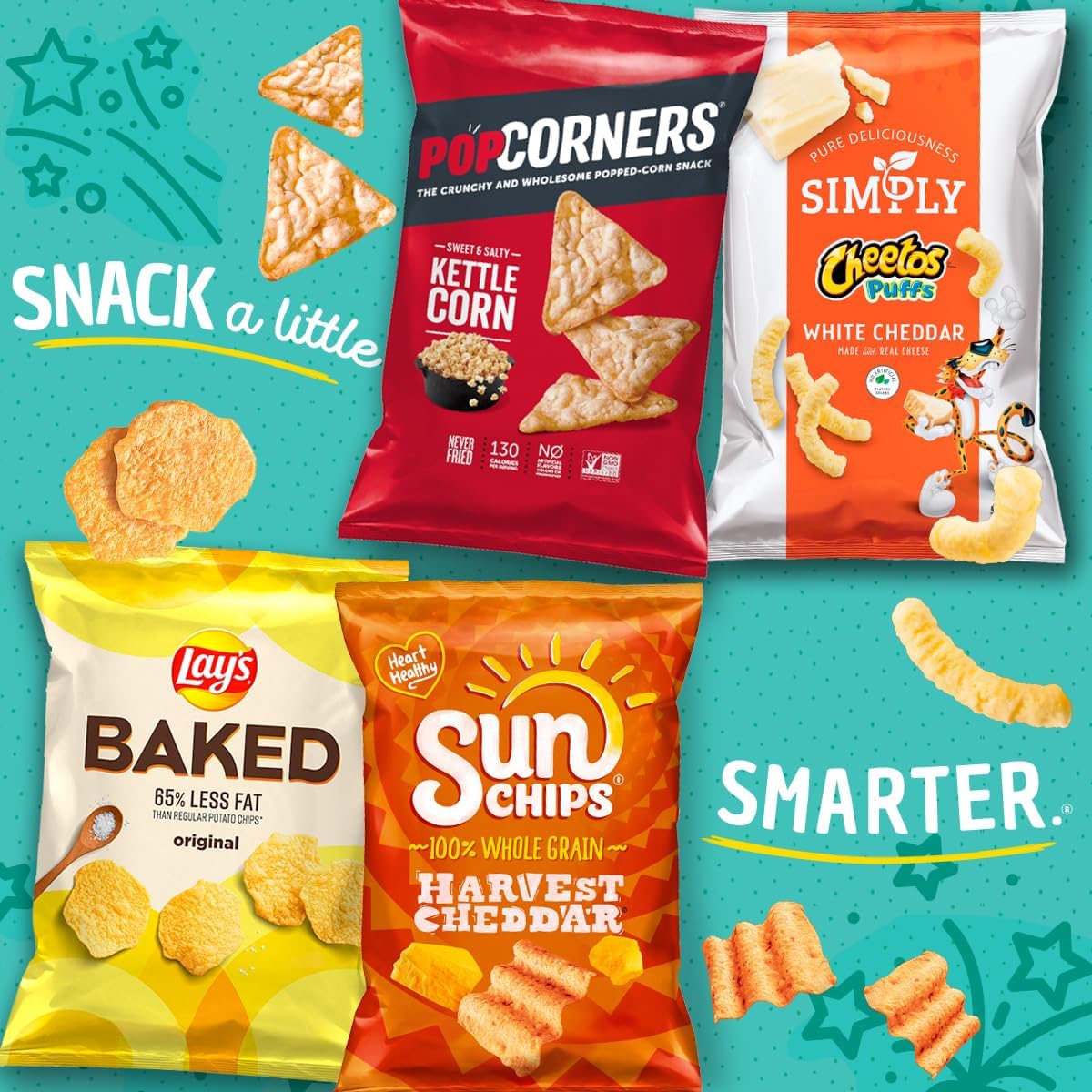 PopCorners Popped Corn Snacks, Core 3 Flavor Pack, 1 Ounce (Pack of 20) (Packaging May Vary)