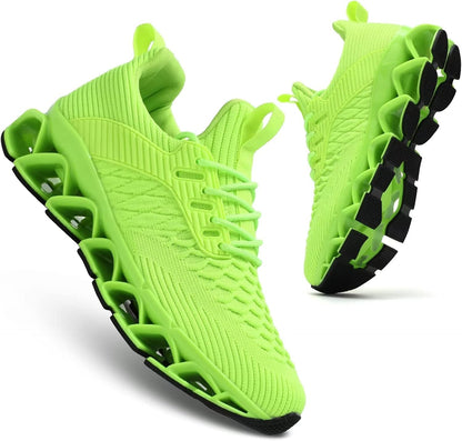 Men's Slip on Walking Running Shoes Blade Tennis Casual Fashion Sneakers Comfort Non Slip Work Sport Athletic Trainer