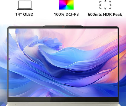 Lenovo Yoga 7 2-in-1 AI PC Laptop | 14" WUXGA OLED Touch (100% DCI-P3) | AMD Ryzen AI 5 340 (Up to 50 Tops) | 16GB DDR5 512GB SSD | for Creator Business Professional Win11Pro w/DLCA Accessory