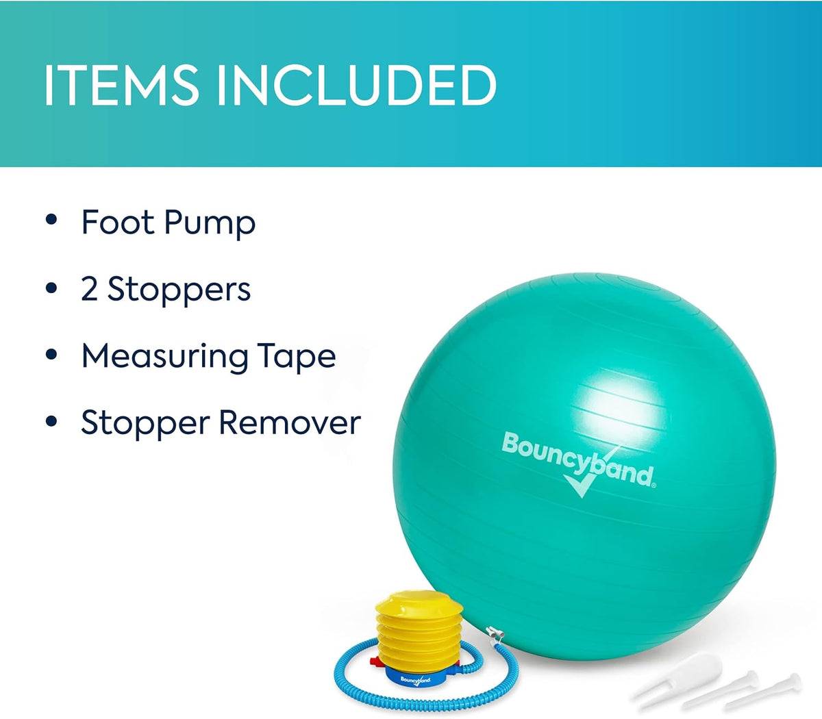 Bouncyband Balance Ball – Create Flexible Seating to Improve Focus at School, Office, or Home with This No-Roll Weighted Ball