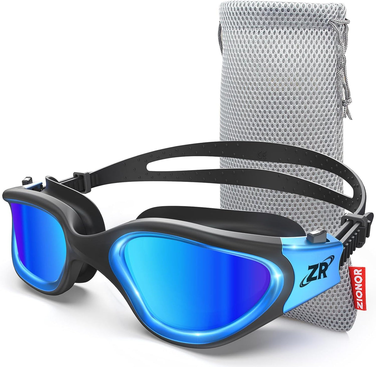 ZIONOR Swim Goggles, G1 MAX Polarized Anti-Fog Swimming Goggles for Men Women