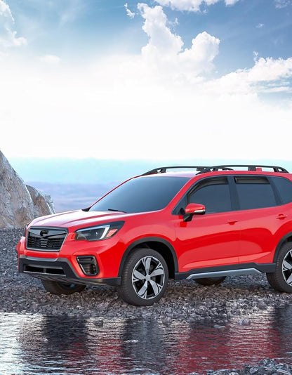 in-Channel Window Rain Guards Fit for Subaru Forester 2019 2020 2021 2022 2023 2024 Extra Durable Window Visors Window Deflectors Vent Visors Vent Shades Car Accessories-4 pcs 2-Q17