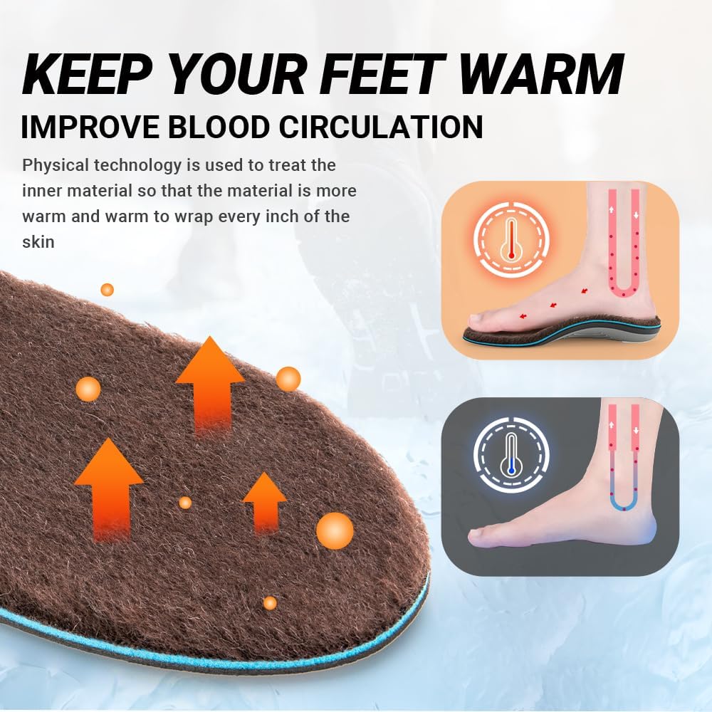 VALSOLE Heavy Duty Support Pain Relief Orthotics - 220+ lbs Plantar Fasciitis High Arch Support Insoles for Men Women, Flat Feet Orthotic Insert, Work Boot Shoe Insole, Absorb Shock with Every Step