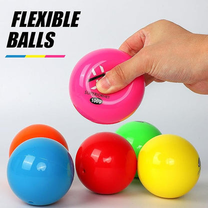 6 Pack Poly Practice Baseballs & Softballs, Various Weighted Balls for Throwing, Hitting and Pitching