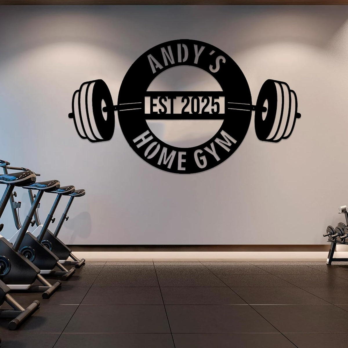 Luxury Personalized Gym Metal Sign, Custom Home Gym Sign, Home Gym Decorations, Gifts for Fitness Lovers, Workout Room Decor, Gym Signs for Home Gym, Christmas Gifts 1