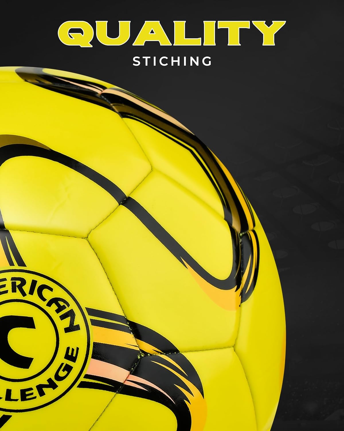 American Challenge Brasilia Soccer Ball – Soccer Ball Size 5, 4, 3 & 2 – for Youth & Adults – Ideal for Practice, Training & Grass Fields