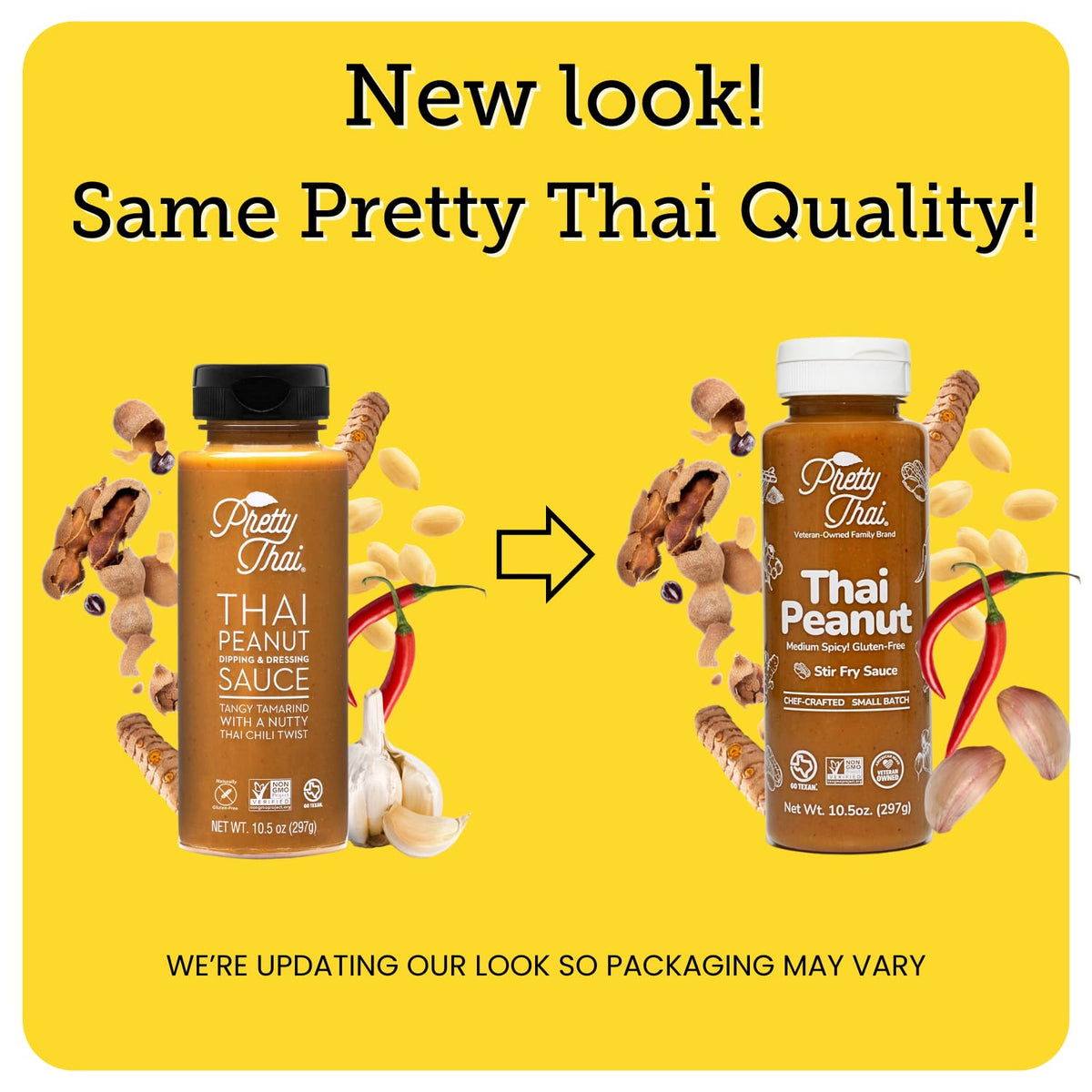 Pretty Thai Peanut Sauce, Gluten Free Certified Non-GMO Vegan Authentic Stir Fry, Dressing, Rice Seasoning, Condiment & Dipping Sauce, 100% Natural (Pack of 3)