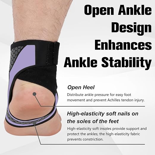 Ankle Brace Compression Support Stabilizer for Men Women, Adjustable Lace-up Ankles Sock, Sports Basketball Sprain Recovery Foot Orthopedic Grade Tendonitis Compression Sleeve, Green