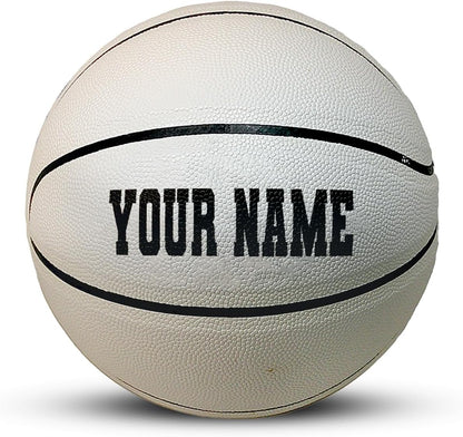 HAMMET Personalized Basketball – Customized Basketball with Your Name or Text – Multiple Colors, Fonts & Designs Available – Durable for Indoor and Outdoor - Ideal Gift for Son, Daughter, Boy or Girl