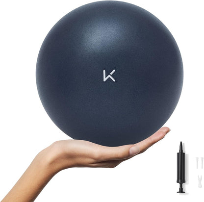 KEEP Pilates Small Exercise Ball Anti-Burst - Thickened Yoga Ball With Pump for Physical Therapy, Fitness, Workout, and Core Strength