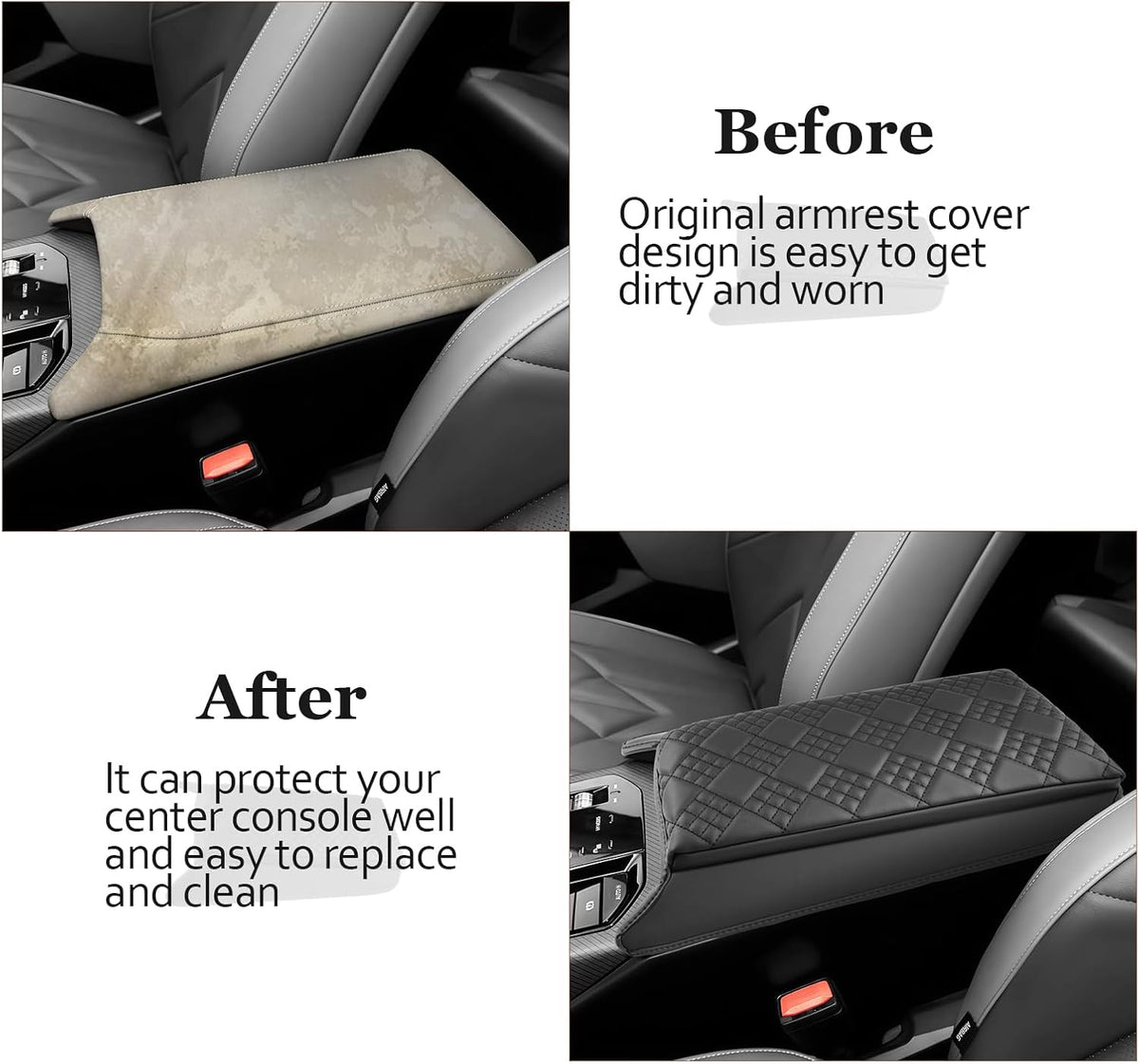 SKTU for 2025 BMW X3 Accessories Center Console Cover for 2025 BMW X3 Armrest Cover BMW X3 2025 Accessories 2025+ X3 (30 xDrive/M50 xDrive) Center Console Cushion