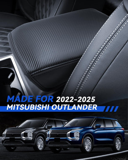 Armrest Cover for 2022-2025 Mitsubishi Outlander(SE/Black Edition/SEL) Accessories Center Console Middle Lid Pad Protector for Car Elbow Rest
