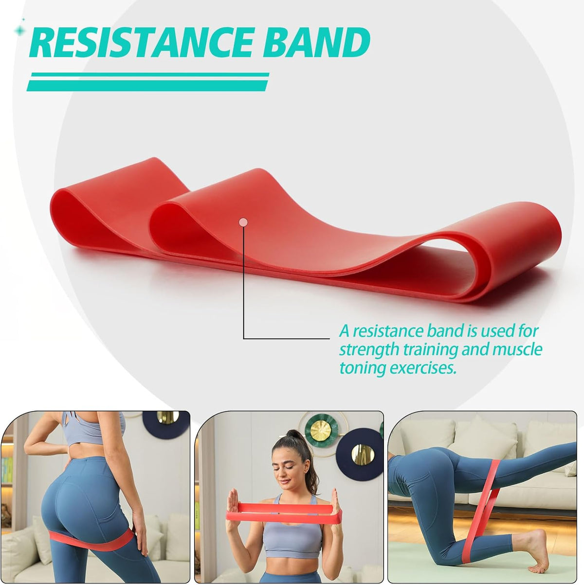 5-in-1 Foam Roller Set, Massage Roller Stick, Massage Ball, Resistance Band for Deep Muscle Massage, Trigger Point Release, Pilates, Yoga (Blue-Wave)
