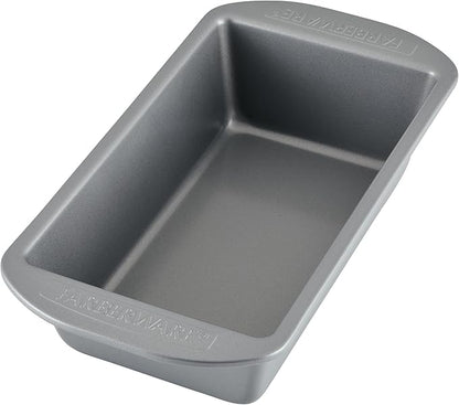 Farberware Bakeware Meatloaf/Nonstick Baking Loaf Pan Set, Two 9-Inch x 5-Inch, Gray