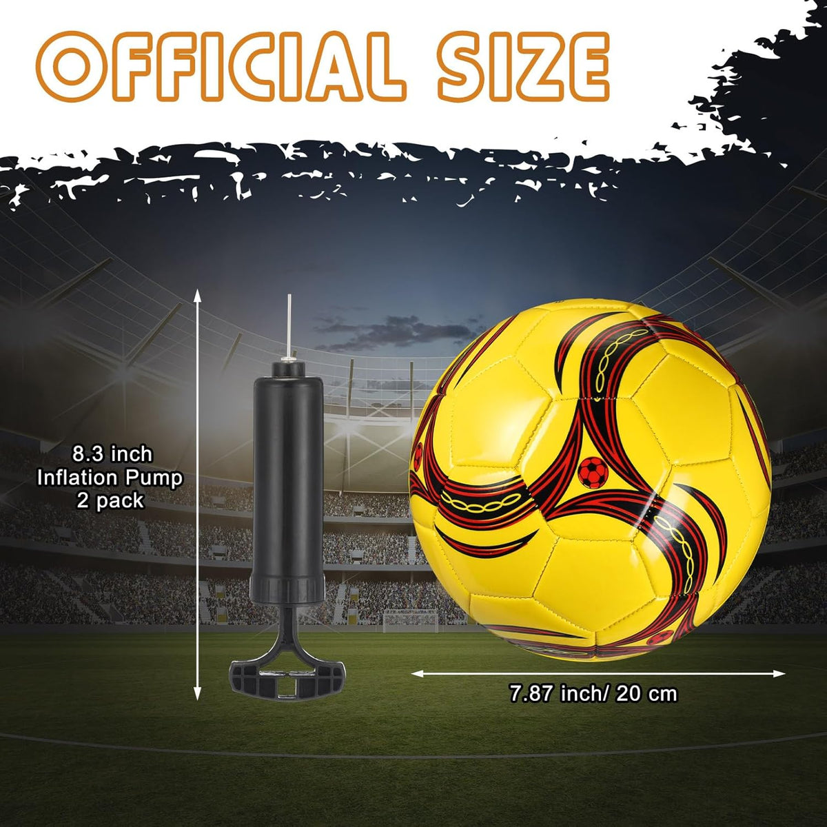 12 Pcs Soccer Balls Bulk Size 4 Soccer Balls with Pump Soft Football Outdoor Indoor for Sport Training Practice Game Gift for Youth Teen Adult