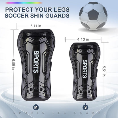 Youth Soccer Shin Guards for Kids Shin Pads Child Calf Protective Gear Protective Soccer Equipment for Boys Girls Children 3-15 Years Old