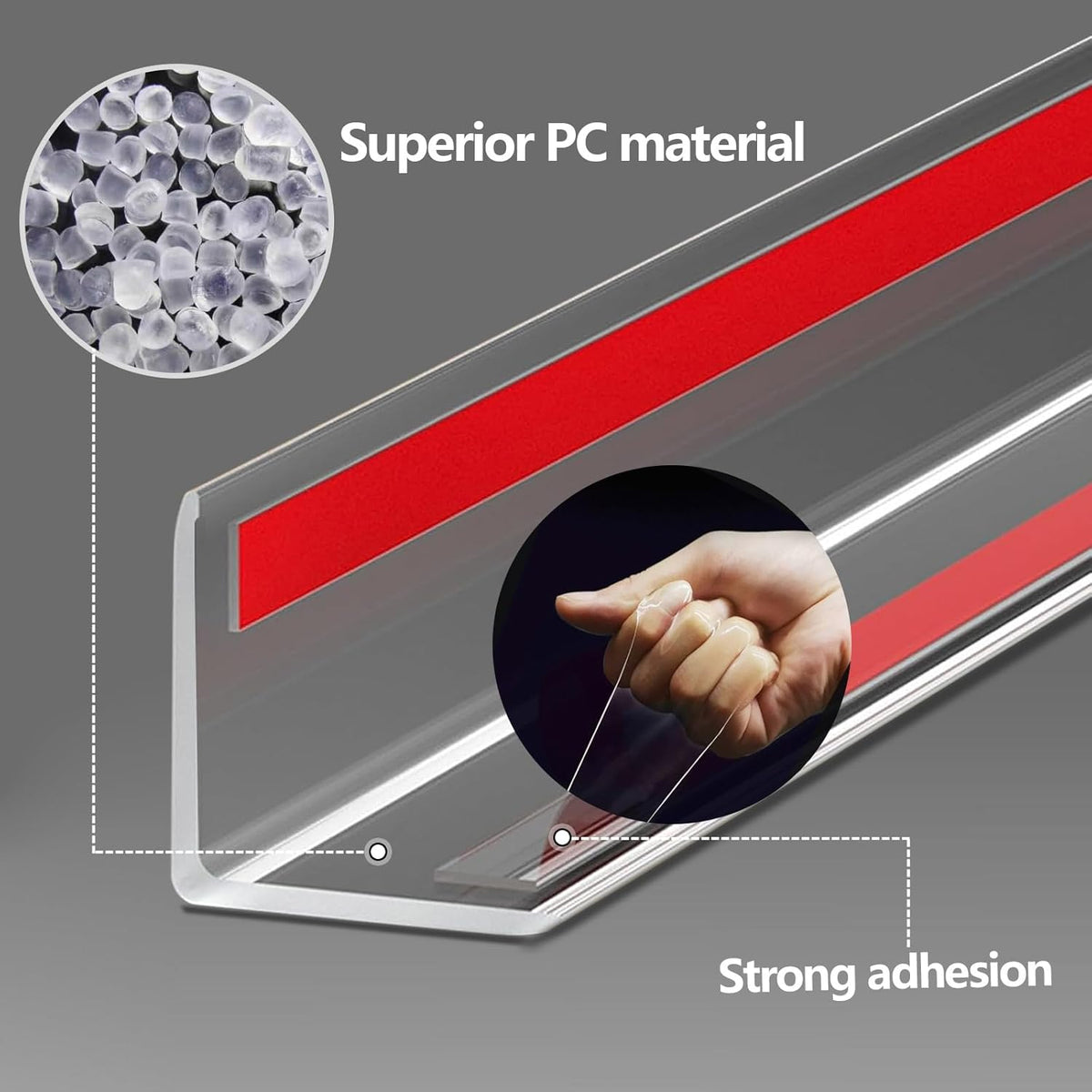 Wall Corner Protector - 1PCS, 31.5"x1.18" - Self Adhesive Clear Corner Protectors for Walls, Cabinet Doors, Edge Protector Trim; Easy to Install Corner Guards for Walls (80cm x 3cm)