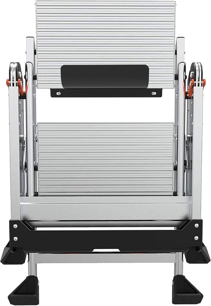 Heavy Duty Metal Wall Storage Hangers for Garage - Black Ladder Rack with Screws (16.5 inch 1PCS)