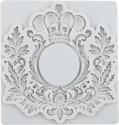 Baroque Frame Fondant Silicone Molds For Cake Decoration Cupcake Topper Candy Polymer Clay Chocolate Gum Paste Set of 4