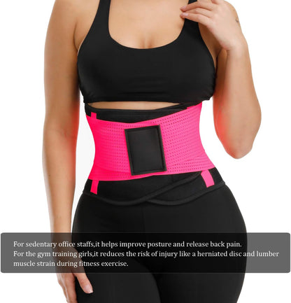VENUZOR Waist Trainer Belt for Women - Waist Cincher Trimmer - Slimming Body Shaper Belt - Sport Girdle Belt (UP Graded)