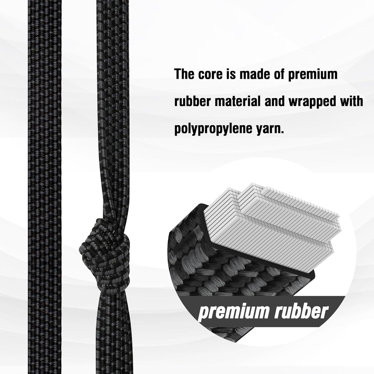 Bungee Cords with Hooks Heavy Duty, Flat Adjustable Bungee Cords with Hooks 60 Inch, Rubber Black Bungee Straps with Buckle Hooks for Outdoor, Camping, Tarps, Bike Rack, Tent, Truck, 4 Pack