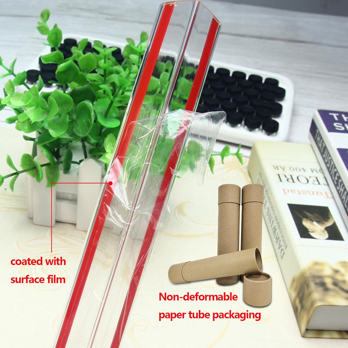 Wall Corner Protector - 1PCS, 31.5"x1.18" - Self Adhesive Clear Corner Protectors for Walls, Cabinet Doors, Edge Protector Trim; Easy to Install Corner Guards for Walls (80cm x 3cm)
