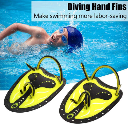 Swim Fins, Adjustable Kids Flippers for Swimming, Professional Swim Hand Paddles, Flat Paddles for Kids, Children, Men, Women