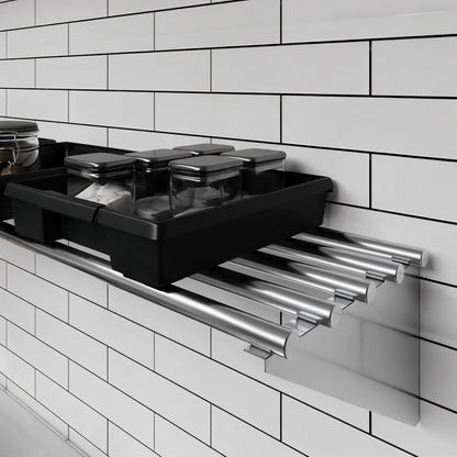 AmGood 14 in. x 36 in. NSF Stainless Steel Tubular Wall Shelf | Heavy-Duty Metal Shelving for Appliances & Equipment | Ideal for Kitchen, Restaurant, Garage, Laundry, Utility Room