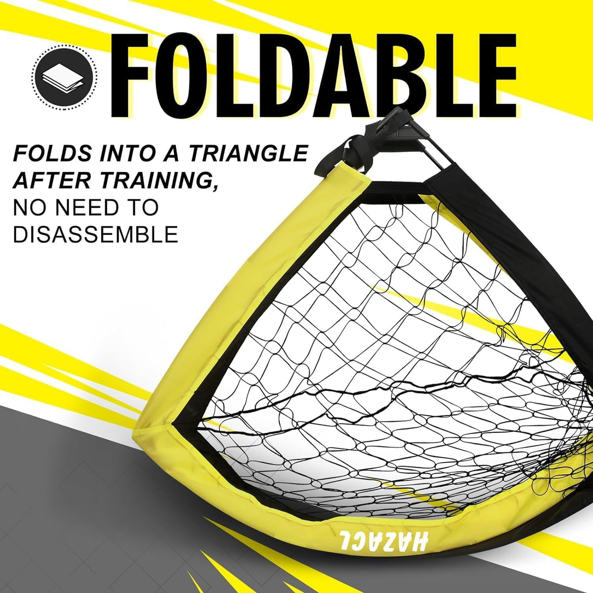 Kids Soccer Goal for Backyard, 6x4 9x5 FT Portable Soccer Nets Pop Up with Ball, Agility Ladder, Cones, Target & Carry Bag for Toddler Youth Outdoor Indoor Training Practice Sports Games Play