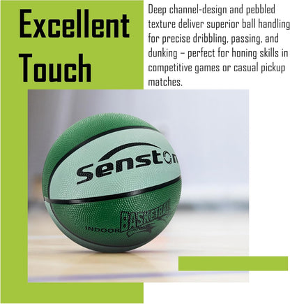 Senston Kids Basketball Balls Size 3/5/7 Basketballs Indoor Outdoor 27.5/29.5 inch Basketball Gifts for Kids/Girls/Boys