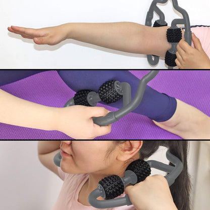 Cellulite Massage Tool Deep Fascia Massager & Dimpled Skin Remover for Legs - Anti-Cellulite Roller Tech with Lymphatic Drainage, Smooth Skin & Pain Relief for Thighs & Buttocks Sculpting