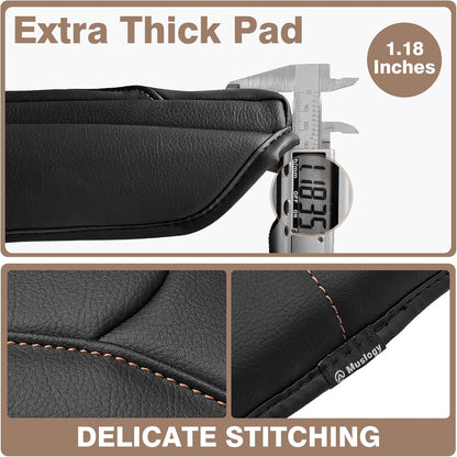 Muslogy Center Console Cover 1-Inch Extra Thick Armrest Pad Compatible with 2025 Subaru Forester Accessories Arm Rest Cushion Padding Anti-Scratch Middle Console Leather Armrest Lid Protector