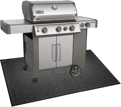 BBQ Grill Mat for Outdoor Grill, 51 x 36 inches Heavy Duty Thickened Under Grill Mats, Oil-Proof Waterproof Floor Protector for Deck and Patio