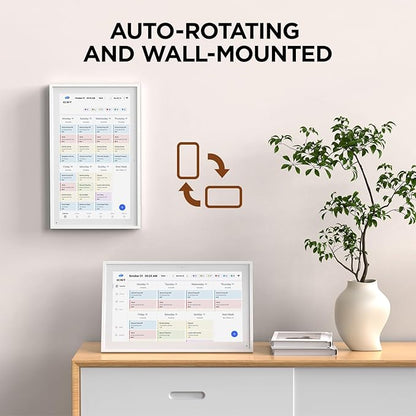 Mezed 15.6" Smart Digital Calendar, Meal Schedule, Duty Chart, HD Smart Touch Screen Home Interactive Electron Calender