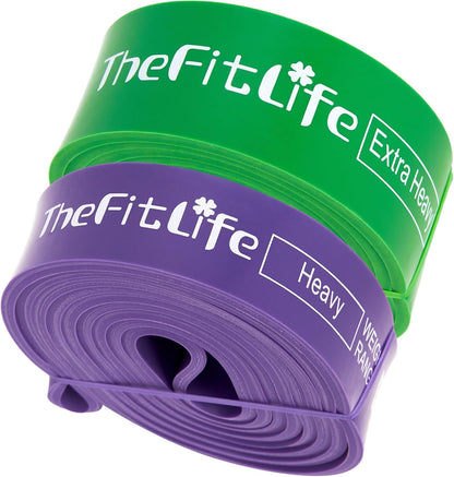 TheFitLife Pull Up Assistance Bands- Resistance Bands for Working Out, Long Workout Bands for Exercise, Fitness Band for Pullup Assist, a Substitute of Dumbbell Set and Kettlebells, Barbell