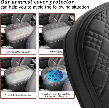 SKTU 2025 Chevy Tahoe Center Console Cover for 2025+ Chevrolet Tahoe/Suburban Armrest Cover 2025 Chevy Tahoe/Chevy Suburban Seat Box Cover 2025 Chevy Tahoe Accessories Center Console Cushion