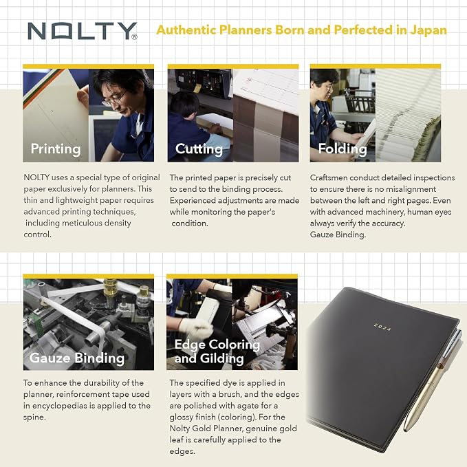 NOLTY Access A5-5 Weekly Planner 2026, April Start, Japanese Edition, Black, 2026-9683