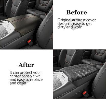 SKTU for 2025 Nissan Armada Armrest Cover for 2025+ Nissan Armada (SV/SL/Platinum/Pro-4X/Platinum Reserve) Center Console Cover Nissan Armada 2025 Accessories Center Console Cushion (Thicken)