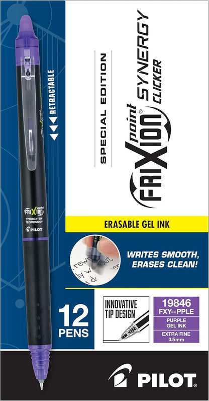 Pilot Pens, Extra Fine Point 0.5 mm, Pack of 12, Purple Ink