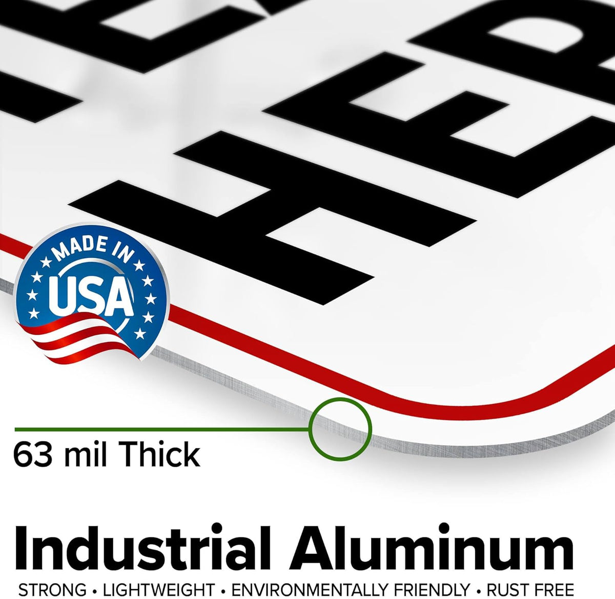 Custom Sign, Custom Sign for Business, Indoor/Outdoor use. 12x18 Inches, Rust Free .063 Aluminum, Fade Resistant, Made in USA by My Sign Center (Header)