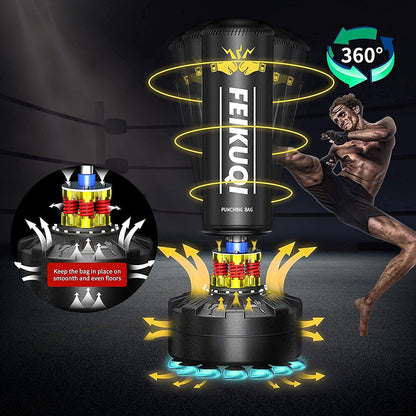 Punching Bag for Adults, Boxing Bag with Stand 70''-205lbs Freestanding Punching Bag for Adults - Kickboxing Bag for Home Gym Office