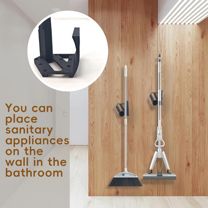 Garden Tool Rack Wall Mounted - Thickened ABS Plastic Organizer, Heavy Duty, 8 Nails Included, for Garage Kitchen Bathroom Storage
