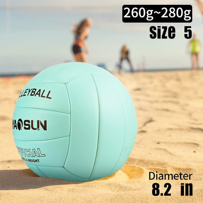 Soft Official Volleyball for Indoor Outdoor Beach, Size 5 Training Volleyball for Beginner Teenager Adult…