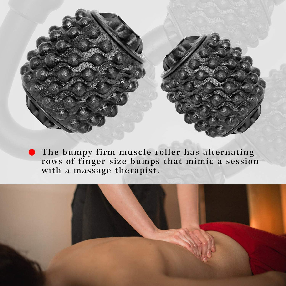 Cellulite Massage Tool Deep Fascia Massager & Dimpled Skin Remover for Legs - Anti-Cellulite Roller Tech with Lymphatic Drainage, Smooth Skin & Pain Relief for Thighs & Buttocks Sculpting