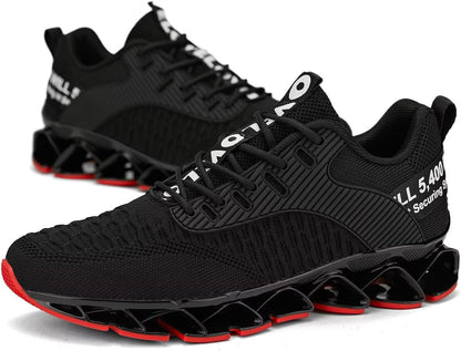 Vooncosir Men's Fashion Sneakers Breathable Mesh Running Shoes Blade Non Slip Soft Sole Casual Athletic Walking Shoes