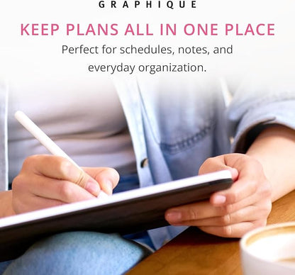 Graphique July 2026 – Dec. 2027 Planner | Pink Dots | Weekly and Monthly Planner, 18 Months Calendar, Hardcover, 6” x 8”