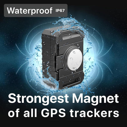 Tracki Pro GPS Tracker for Vehicles, USA made tech. Up to 7 Months Batt. Waterproof Magnetic 4G LTE Long Battery Life 2-7 Month, Unlimited Distance, Subscription Required, Multi Alerts, Hidden Tracker
