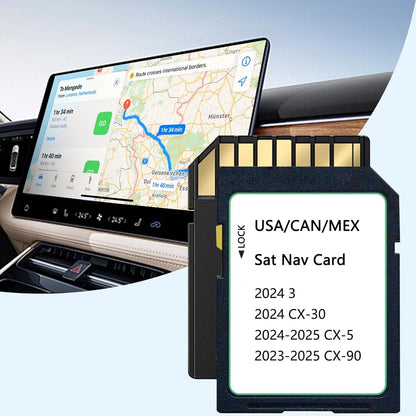 2025 Upgraded KMV6 66 EZ1B Navigation SD Card Map USA/CAN/MEX CX-5(2024-2025), CX-30/Model 3(2024), CX-90(2023-2025), KMV66Z1B Latest Navigation SD Card