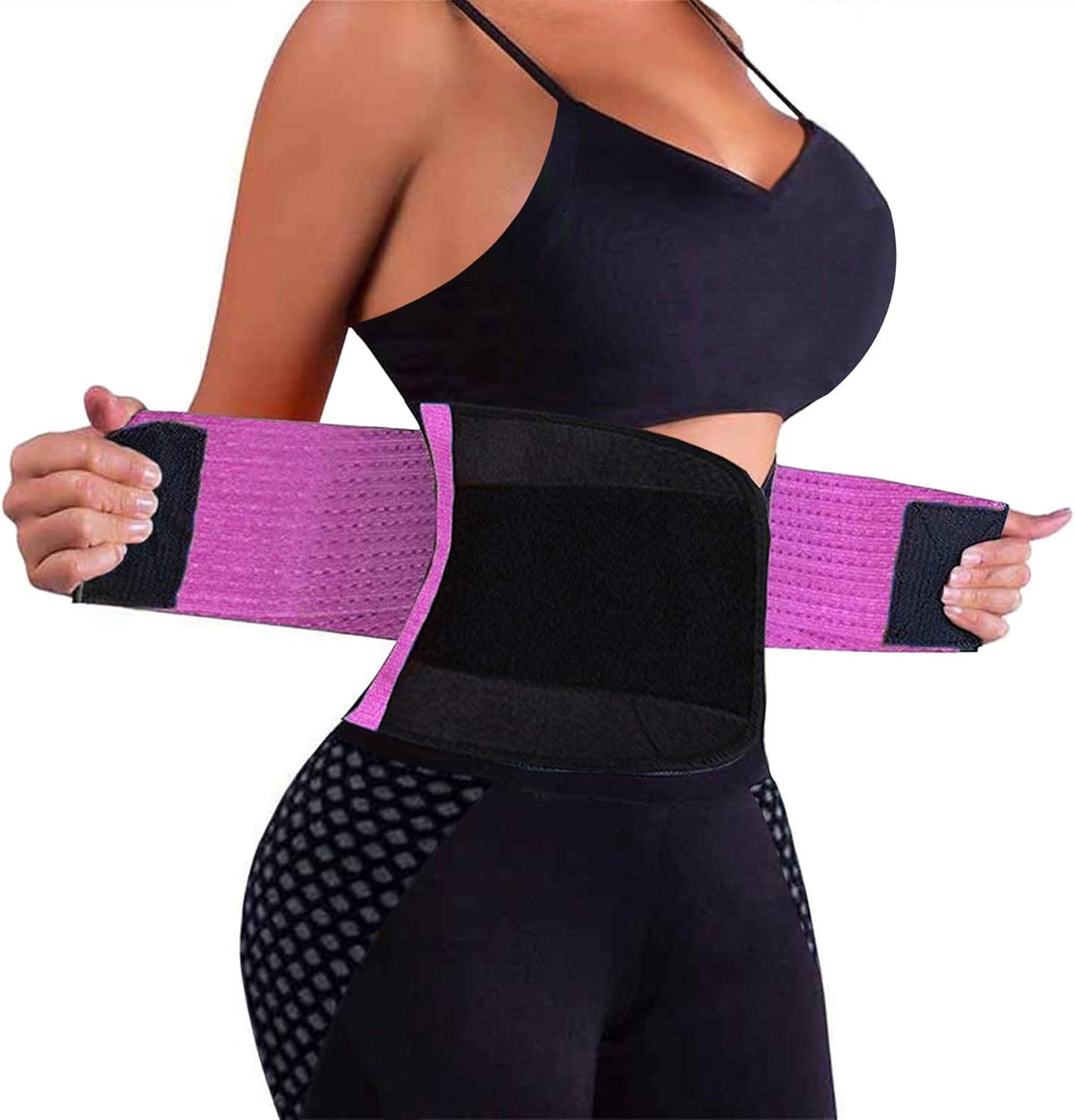 VENUZOR Waist Trainer Belt for Women - Waist Cincher Trimmer - Slimming Body Shaper Belt - Sport Girdle Belt (UP Graded)