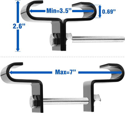 Yes4All Punching Bag Hanger, Stainless Steel Swivel Chain with 4 Snap Hooks for Heavy Bag, Gym Swing, Trapeze, and Hammock